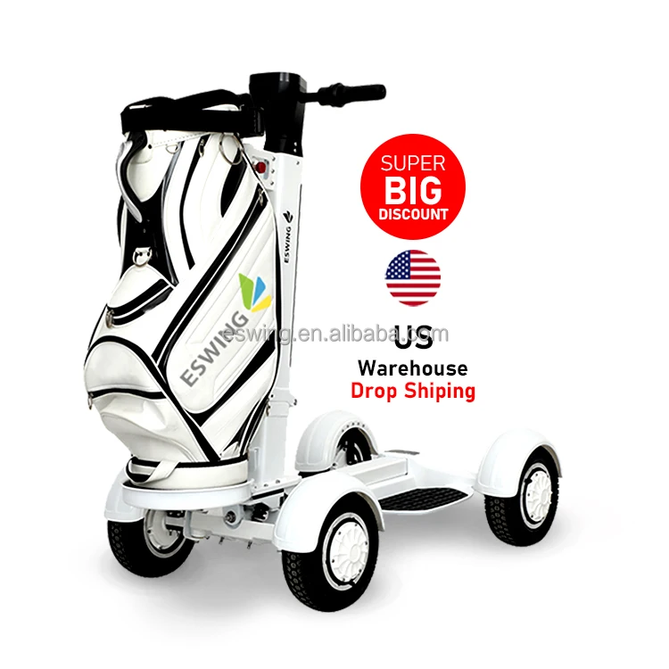 2024 US stock golf e scooter 2000W 4 wheel single seat foldable Electric golf scooter for sale