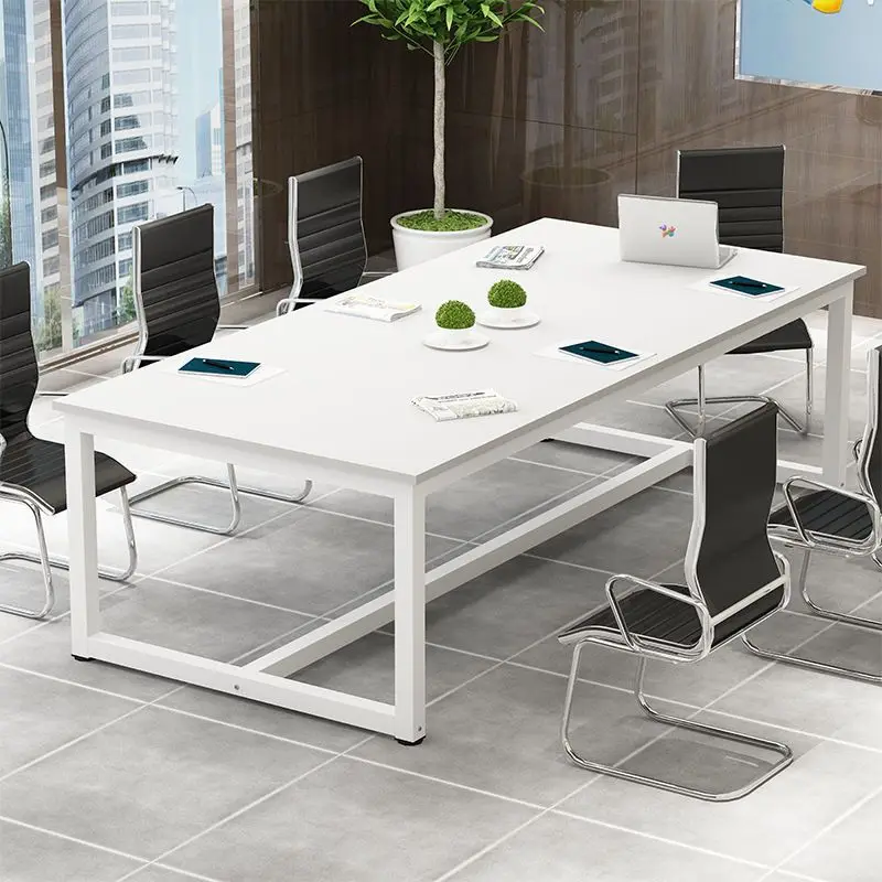 Конференц-длинный стол простой для общественных переговоров прямоугольный учебный большого класса