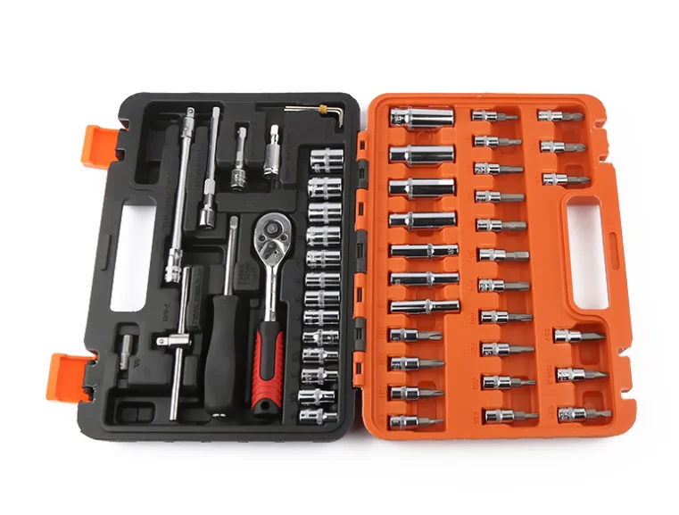 53pcs Socket Wrench Set Car Motorcycle Repair Tool Ratchet Torque Wrench Combo Tools Kit