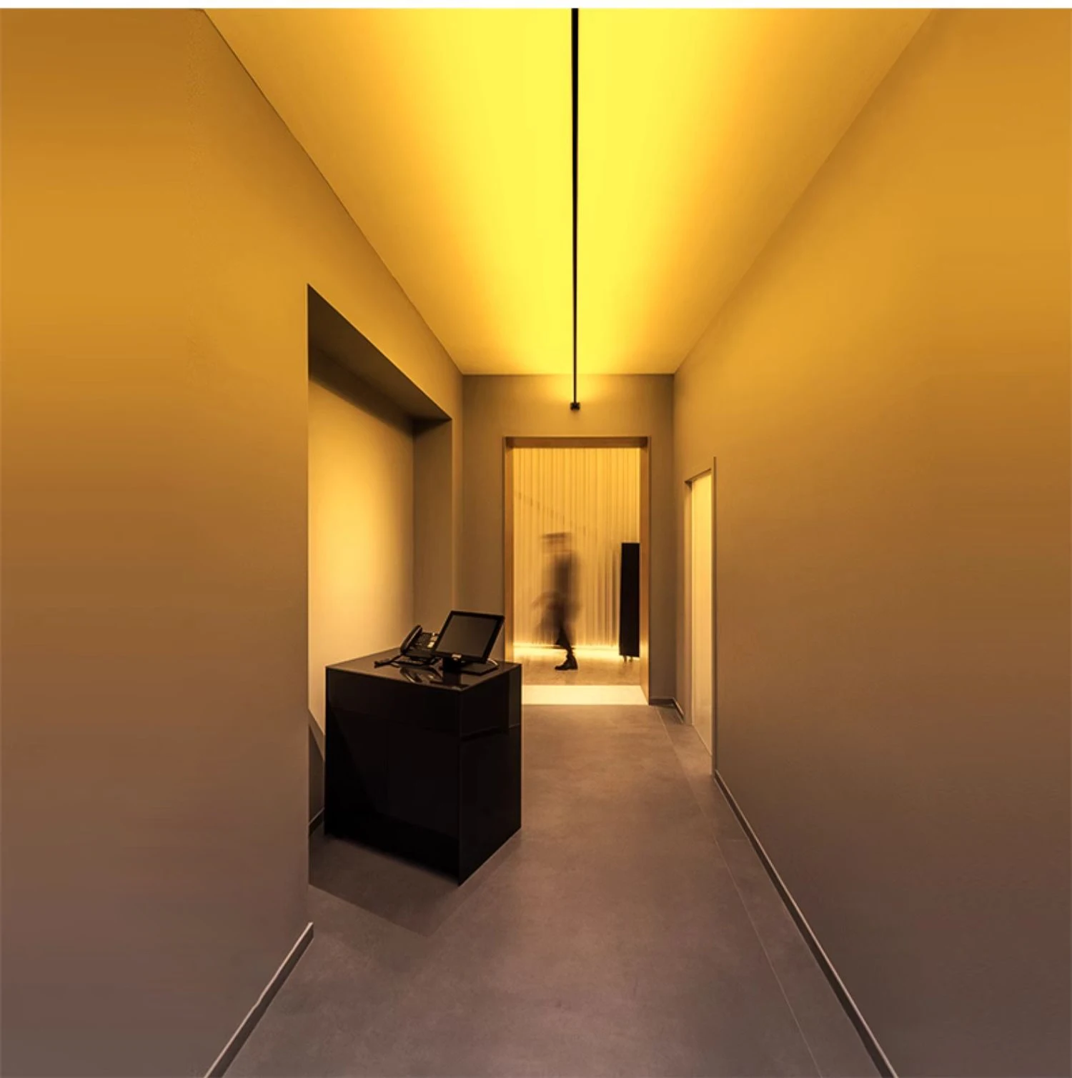 Creative Steel Strip Linear RGB Colorful Light No Main Lights Decorative Living Room Restaurant Bedroom Aisle