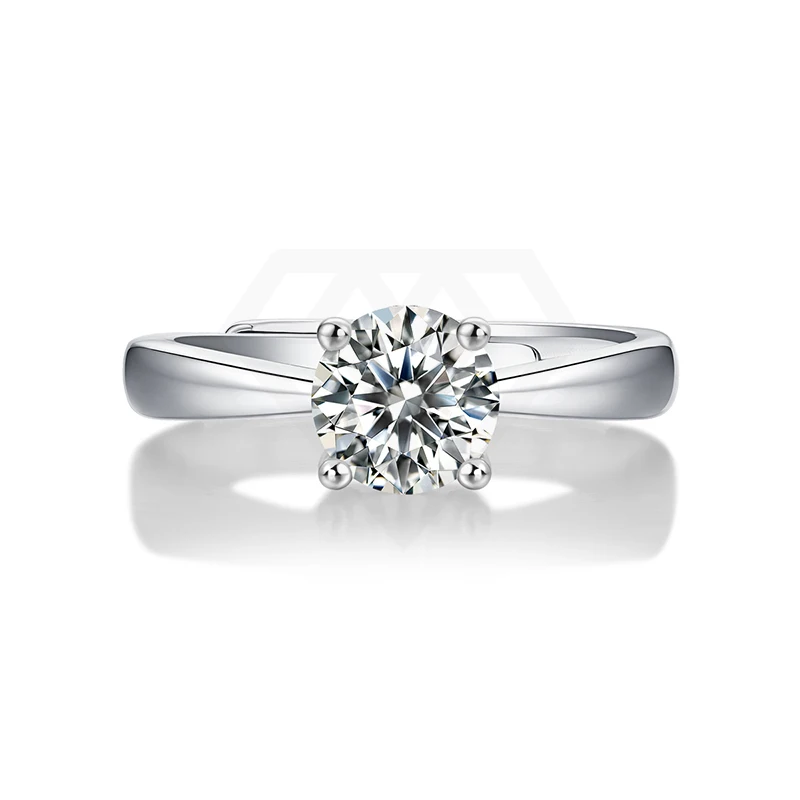 Engagement Diamond Ring Premium 1carat Diamond Ring S925 Sterling Silver VVS Moissanite Wedding Custom 925 Silver Women Ring