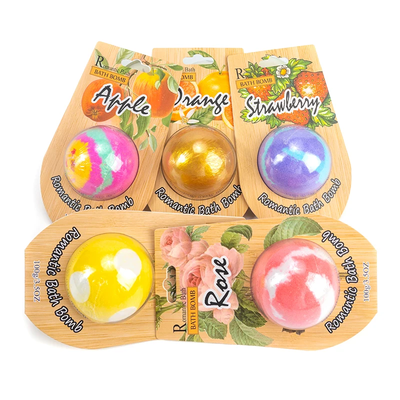 Private Label Spa Luxury Bath Salt Ball Bubble Fizzy Kids Gold Glitter Candy Bath Bomb Natural Vegan Citric Acid Bath Bombs