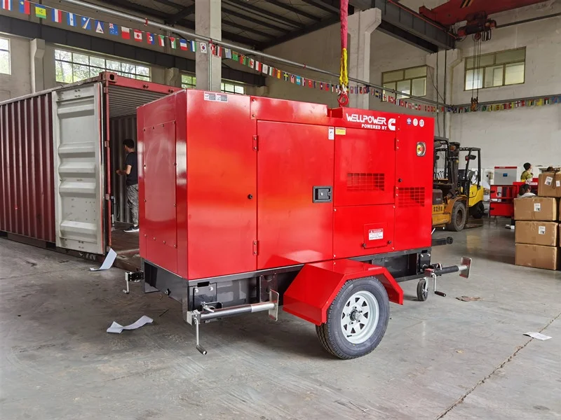 New trailer type 20kw home use water cooled diesel generator with Yangchai engine WP2.5D22E2
