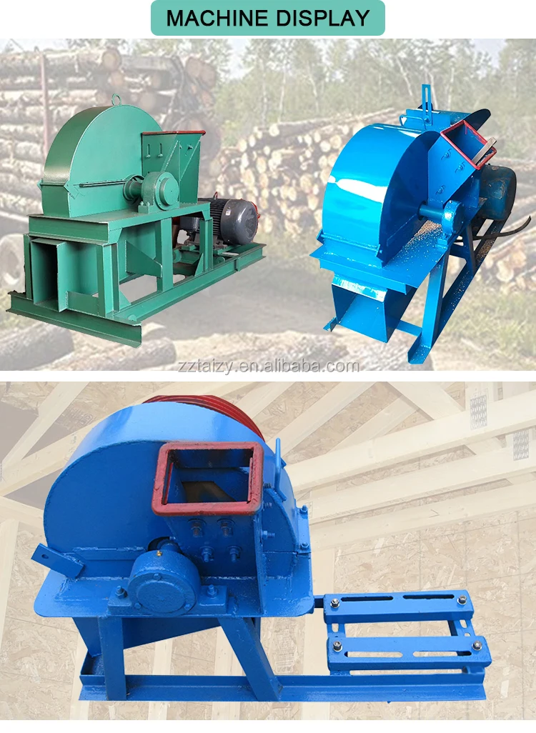 Wood chipping machine Diesel engine wood chipper wood crusher