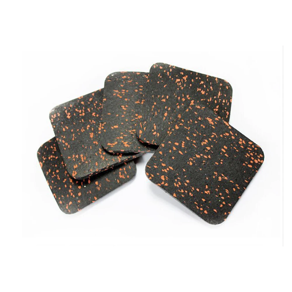 Household thickened treadmill rubber foot pad sound barrier shock reduction pad