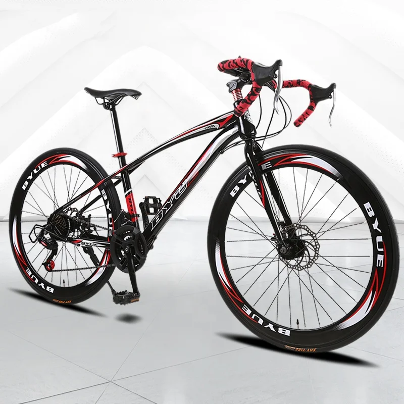  BYUEBIKE 700C изогнутый Руль дорожный велосипед 21/24/27/30 скорость дискового тормоза унисекс дорожные