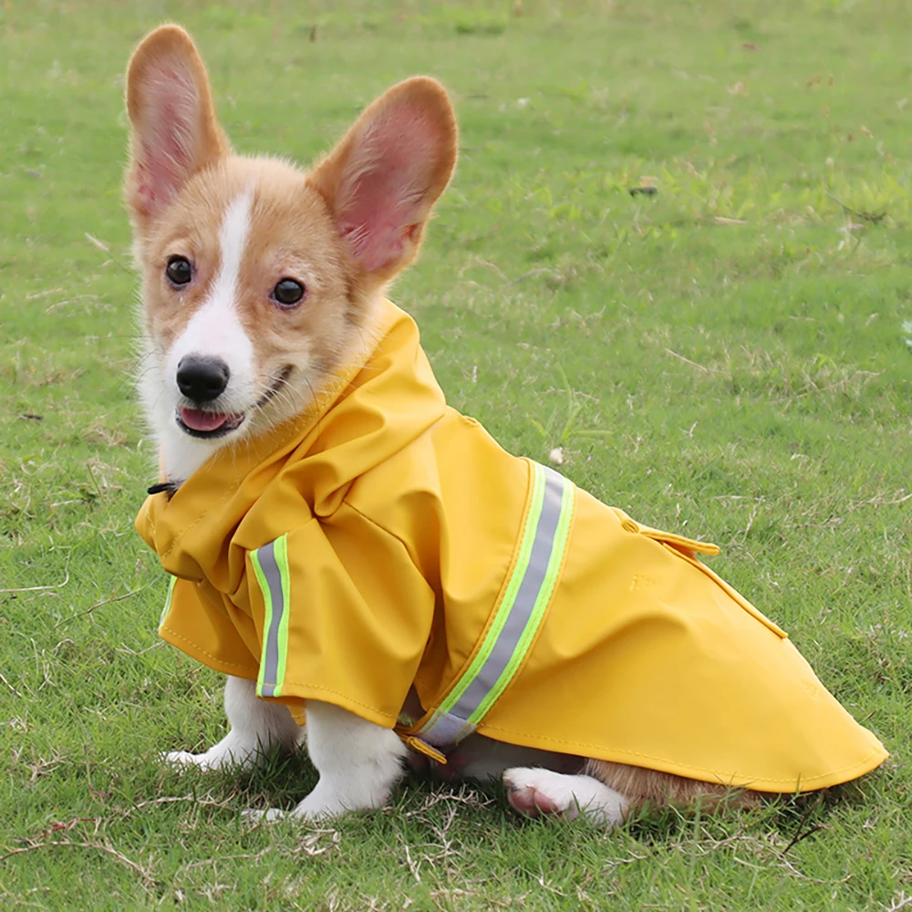 Dog Raincoat Safe Reflective Design xxx Big Dogs Waterproof Clothes