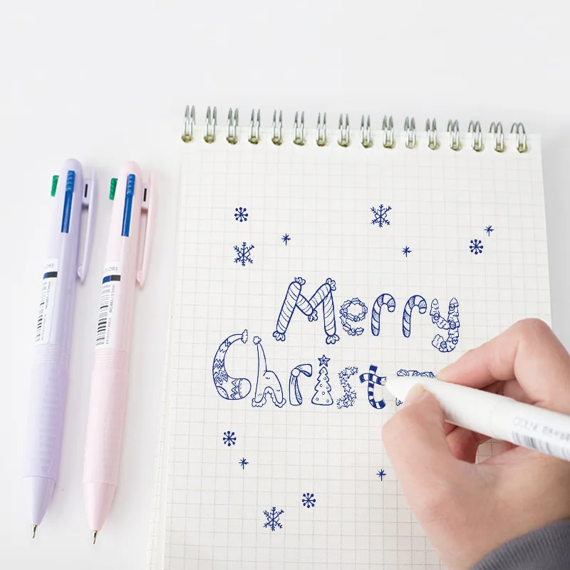 Manufacturer Custom Plastic Promotional Ballpoint Pen Multicolor Ball Pen for Kid Adult