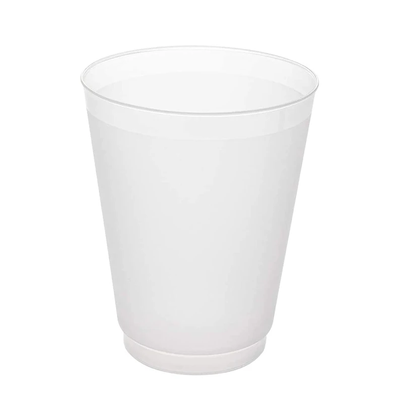 Custom Frosted Plastic Cups Personalized 300ml 12oz Reusable Plastic Cups Stadium Cups