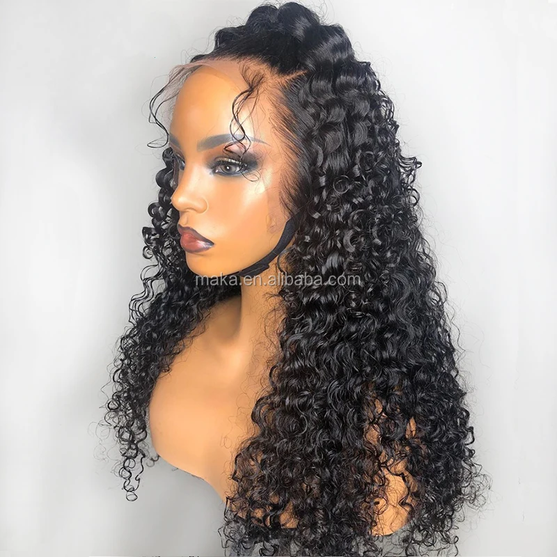 
Парики из человеческих волос на сетке, HD, предварительно выщипанные, с детскими волосами, без клея, бразильские кудрявые, прозрачные 