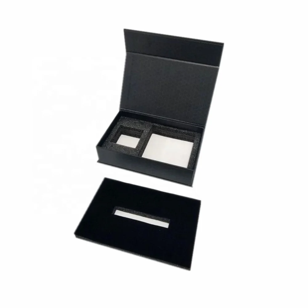 white magnet gift retail packaging box with magnetic lid for wallets belt