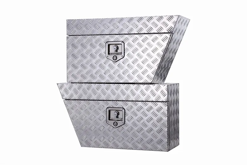 Heavy Duty Aluminum Purpose Underbody Lock Storage Trailer Truck Trailer Chest Box Underbed Tools Organizer with Side Handle