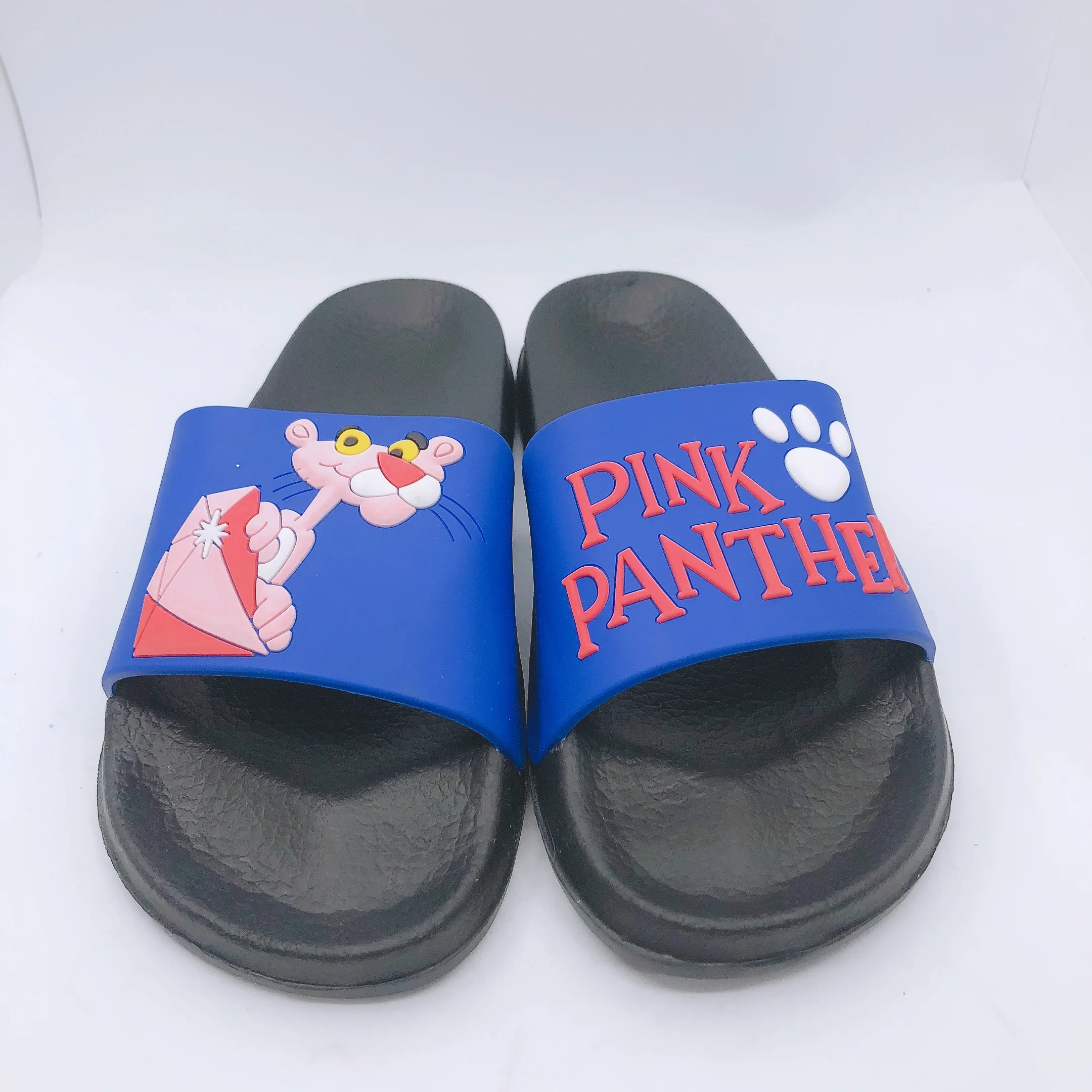 The pink panther pattern new style EVA slippers PVC shoe upper sandals