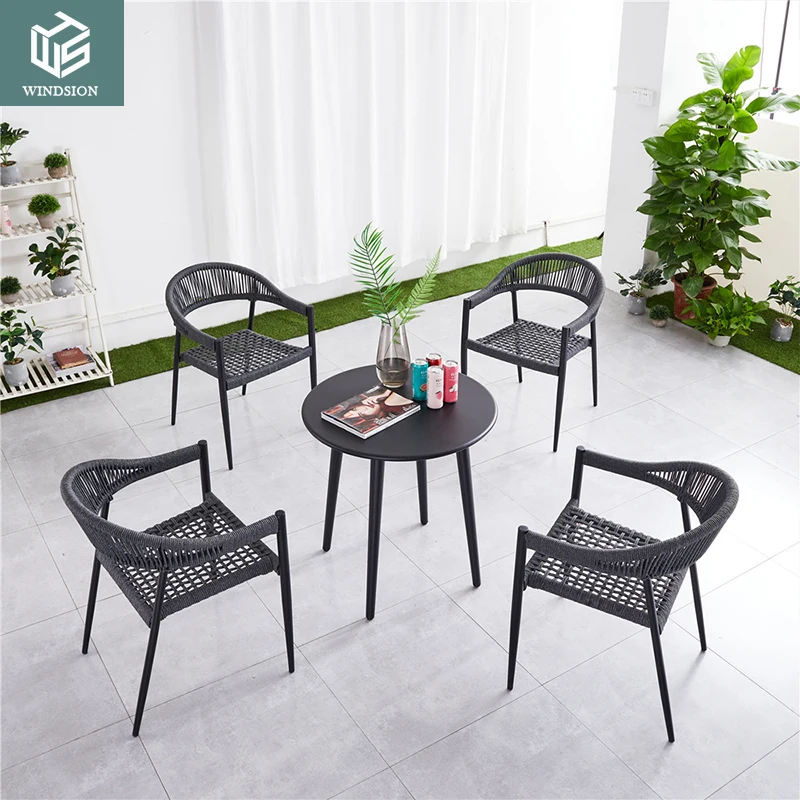 WINDSION Customized Special Waterproof Kuka Garden Outdoor Aluminum Woven Rope Chair