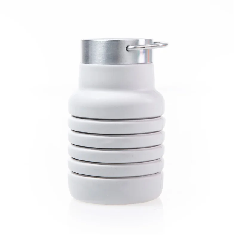 Portable Travel Folding Sports Water Bottles Foldable Silicon Bottle Leak Proof Collapsible Drink Bottle