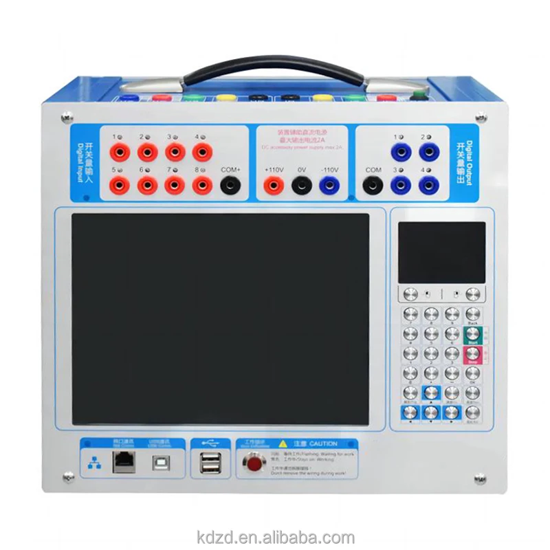 Secondary current injection relay test set three phase intelligent protection relay tester
