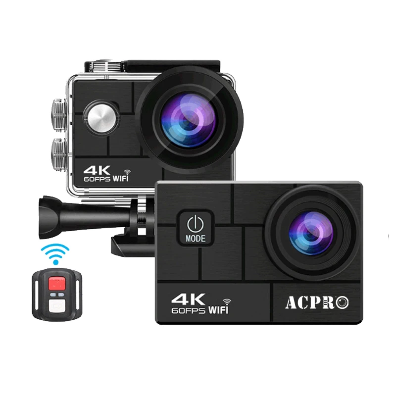 
2020 ACPRO 4K 60FPS 1050mAh LCD MP4 Outdoor Vlog Making Action Cameras 