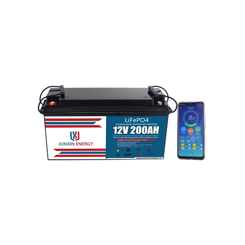 FREE SHIPPING 12V 24V 200Ah LiFePO4 Battery Lithium Iron Phosphate Battery 4S200A Built-in BMS for Solar Power System RV House