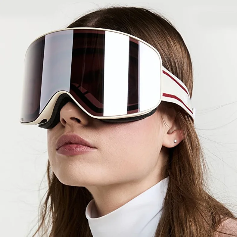 Newest Catalog Designer Ski Goggles Luxury One Piece Windproof Glasses Double Layer Anti Fog Ski Goggles UV400 Sports Sunglasses