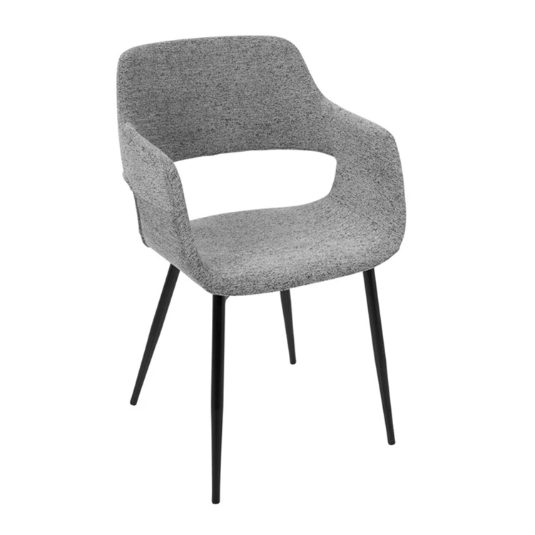 
Hebei manufacturer wholesale modern elegant design upholstered fabric arm chair for dining 