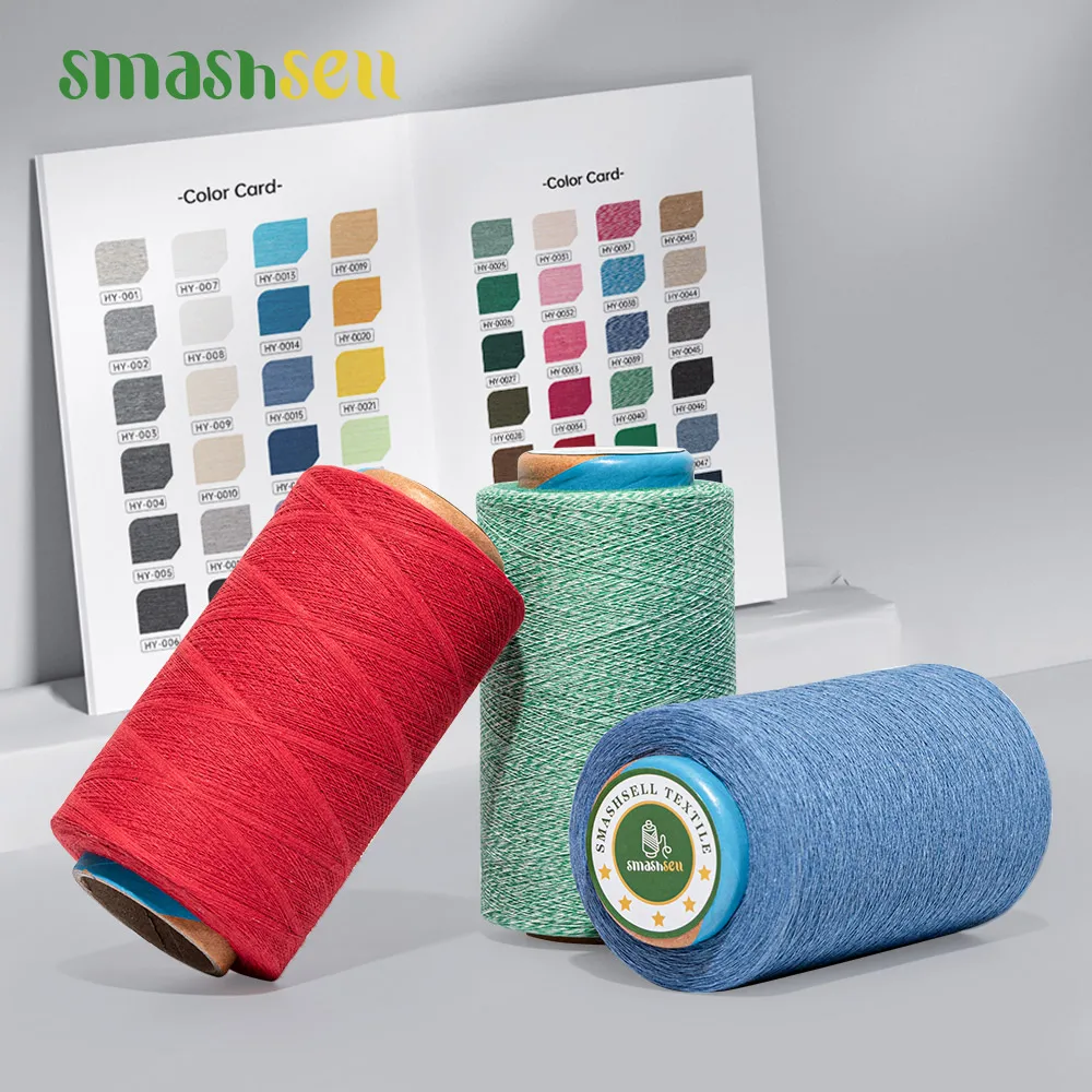 Smashsell T Shirt Yarn 100% Cotton Bulk Cotton Yarn Cones Wool Recycled Linen Yarn