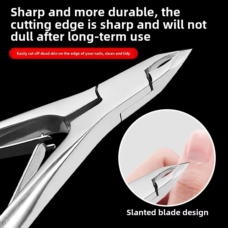 Vietnam Professional Russian-Style Stainless Steel Manicure Scissors Double Fork Dead Skin Nippers Sharp Blade Nail Technicians
