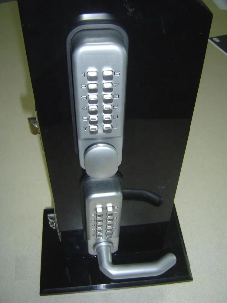 Mechanical keyless  combination  code door lock  G026 digital glass door lock with  handle no power