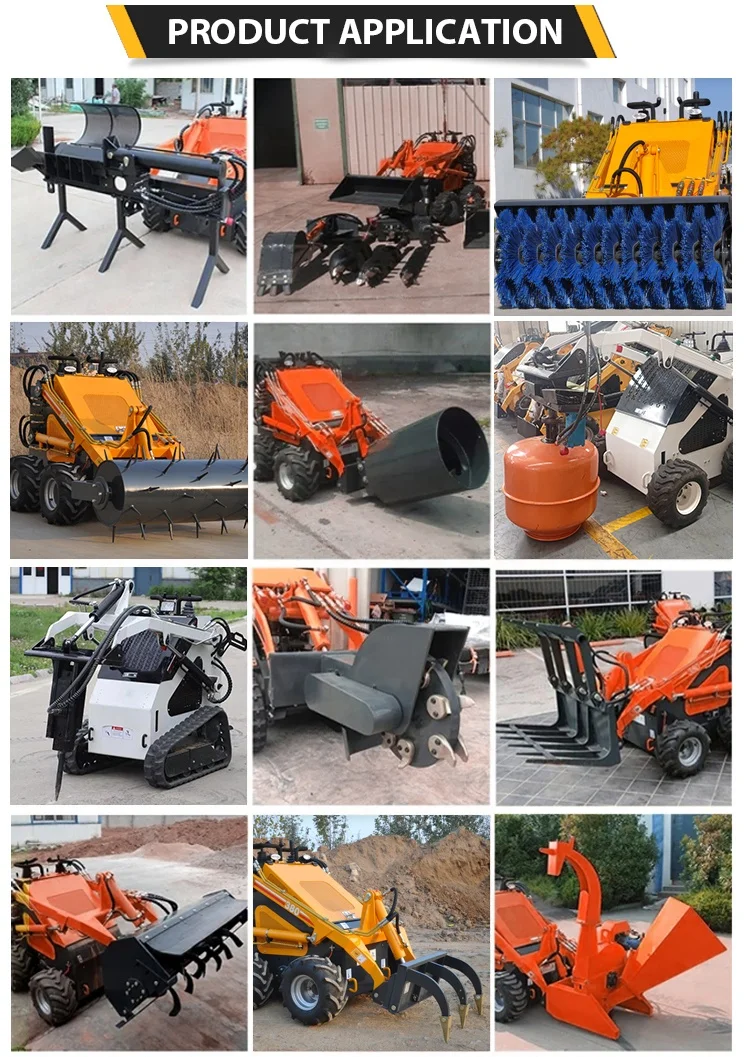 Hot Selling Small Loader 23HP Mini Skid Steer Loader Wheel Loader for Sale