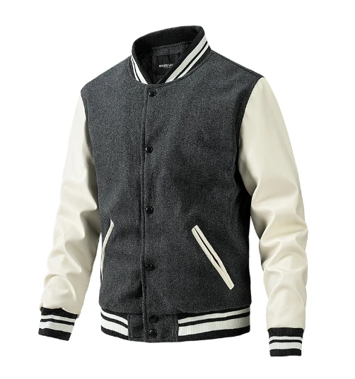 Liu Ming Clearance Sales Wholesale 2024 Autumn Fashionable Men Clothing Street Retro Casual Slim Baseball Jacket