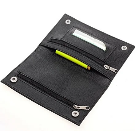 Boshiho Durable  Leather Tobacco Pouch Pocket with Rubber Lining Tobacco Bag for Smoking Pipe