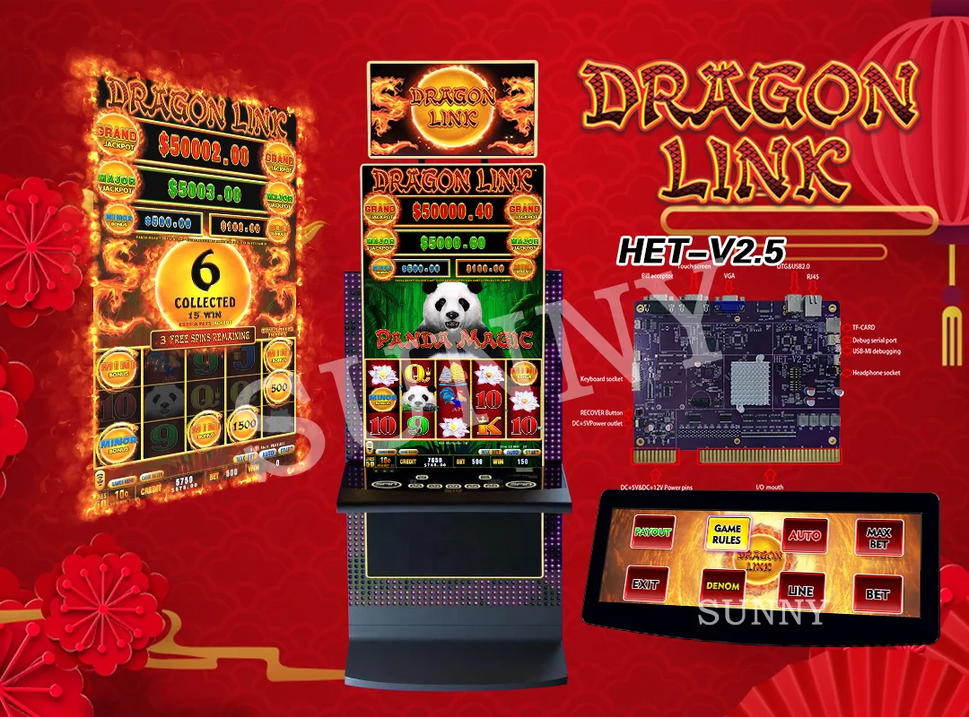 Dragon link 4in1 jamma multi game boards/HET multigames for gaming machines/video games board for gaming machines