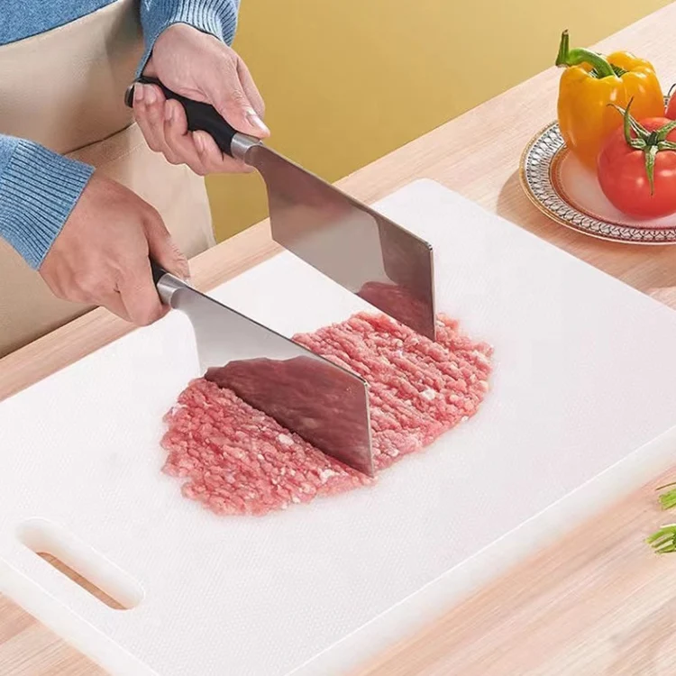 Direct wholesale good quality anti slip and anti mold cutting board PE non-poisonous chopping board for kitchen