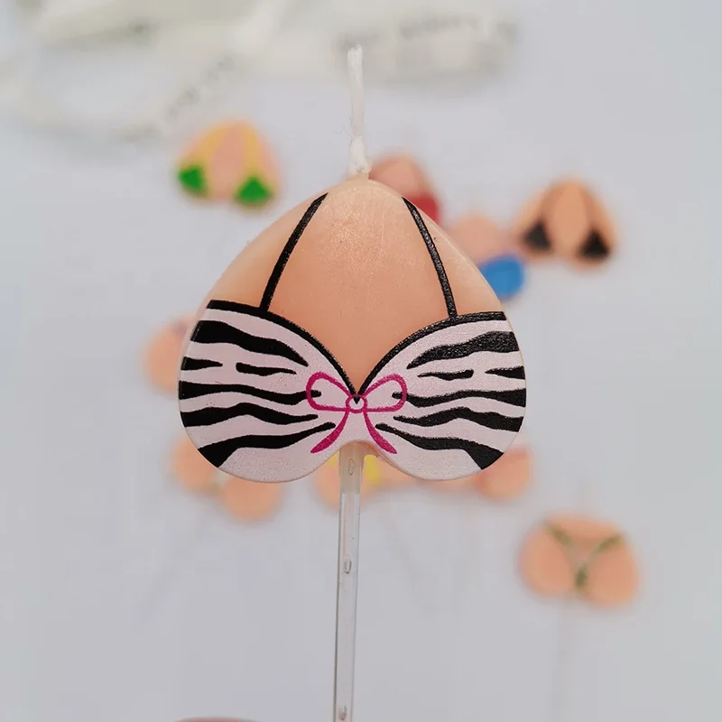 Сексуальное бикини форма торта на день рождения свечи для вечеринки на день рождения/торт ко дню рождения партии свечей