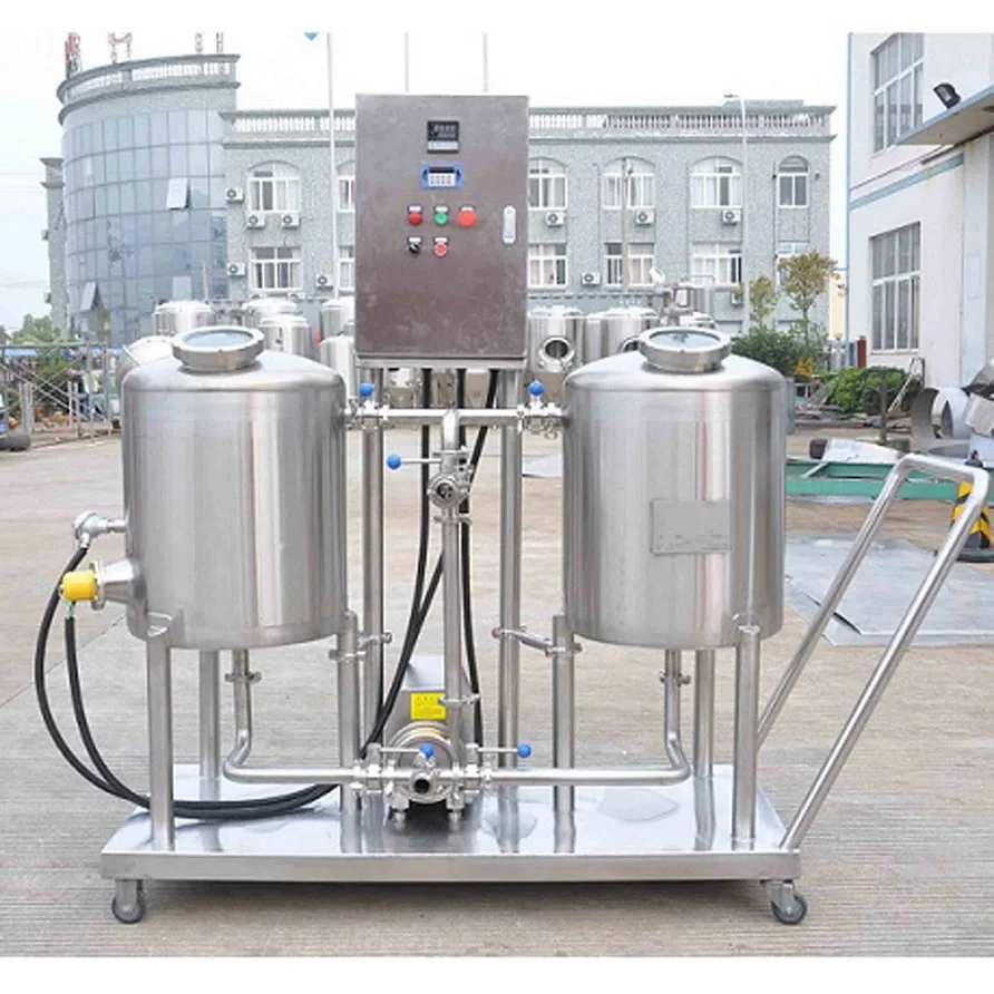 Food grade semi automatic brewery washing machine cip cleaning system cleaning the pipeline