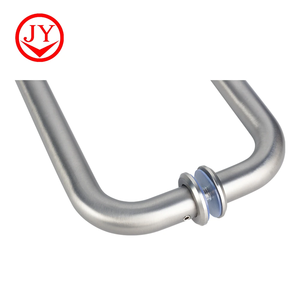 jiangyi wrought iron auto shower glass door handle with high quality