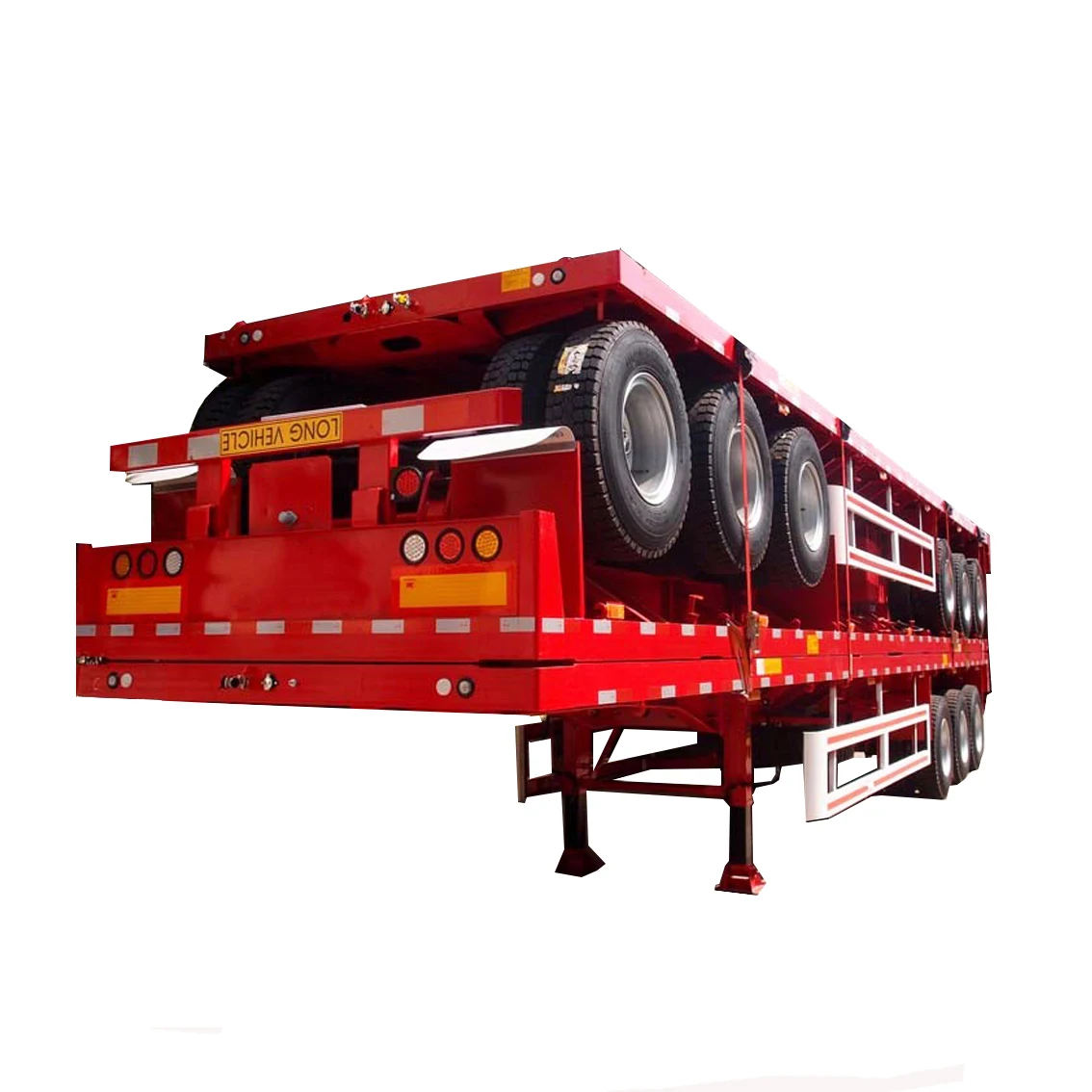 MAOWO high quality 40/60/80 ft  2 3 4 axles  flatbed trailer  and  truck trailers for sale