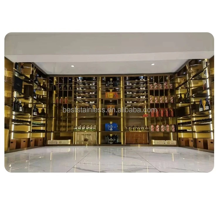 luxury living room wine furniture home bar cabinet glass wine display cabinet