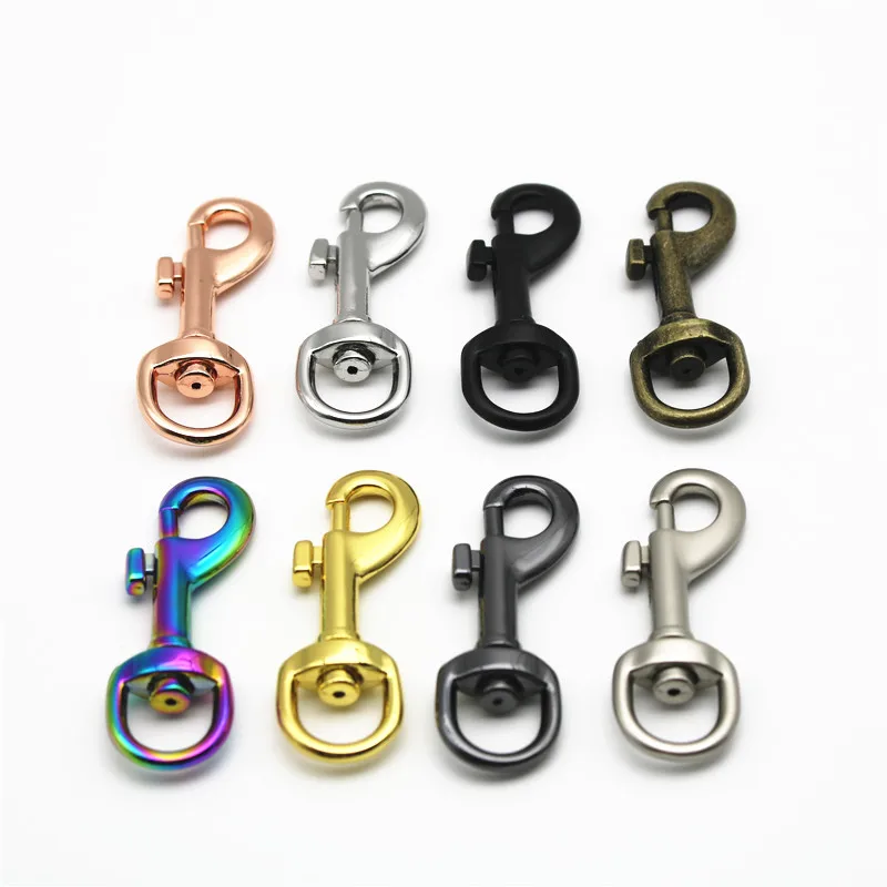 Durable Pet Strap Small Eye Bolt Metal Spring Clasp Zinc Alloy Snap Hook Clip Swivel For Bag