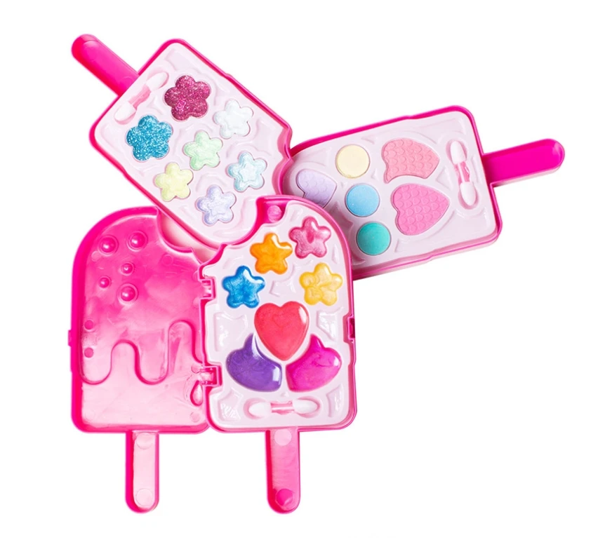 kids makeup set  children pretend play makeup kits plastic toy color box packaged DIY cosmetics set factory wholesale customized