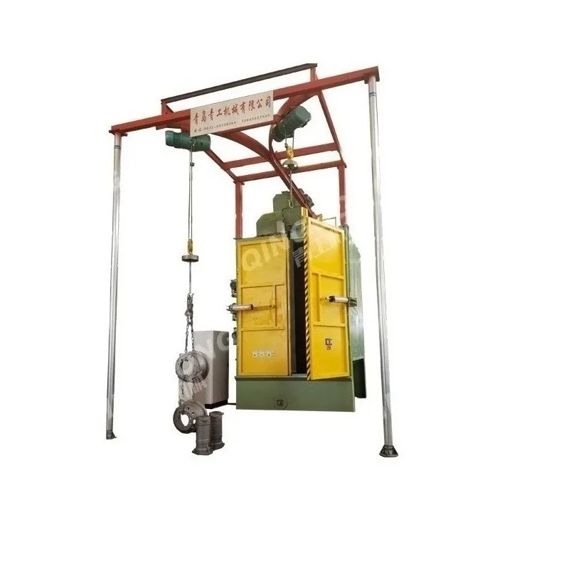 Alloy rims / Aluminum Wheels spinner hanger hook type shot Blast Cleaning Machine