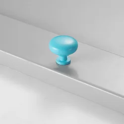 New Model Colored Furniture Knobs Cute Round Drawer Knobs of Furniture Pink Blue Gold Simple Modern Kitchen Cabinet Knobs 1pcs