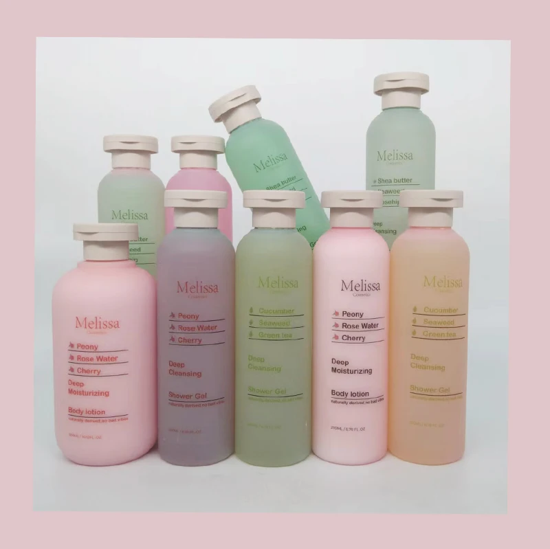 Cheaper  body wash Custom  500  ml  Flavor have  aloe  &strawberry & coconut