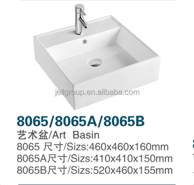 sanitary ware rectangular hand wash bathroom sink ceramic wash basin