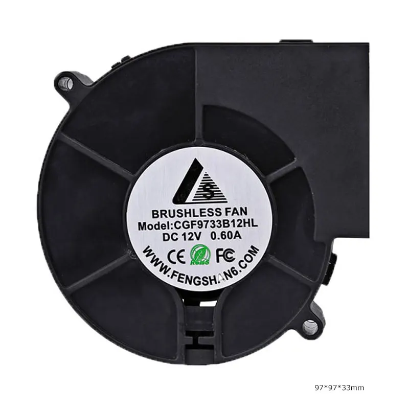 
High Speed Bbq 9733 Dc 12v 2 Inch Ac Industrial Suction Axial Duct Air Blower Fan Centrifugal 97mm Impeller 220v 