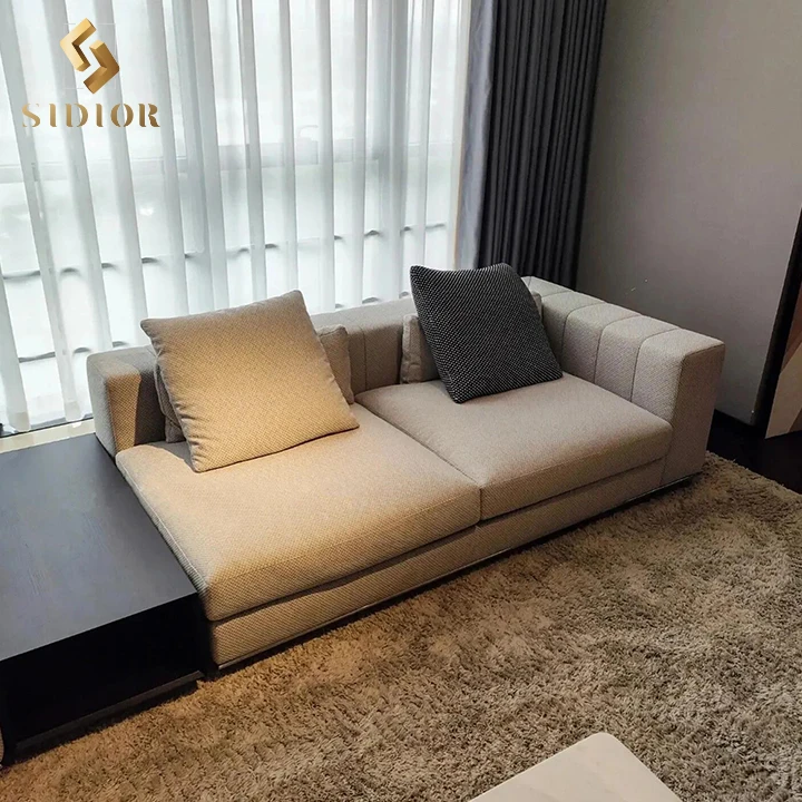 Contemporary Design Italian Furniture Set Modern Sofa Luxury 7 9 12 Seater Modular L Shaped Couch Corner Sectional Leather Sofa