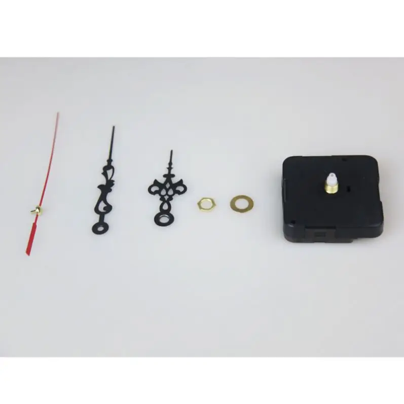 Home Clocks DIY Quartz Clock Movement Kit Black Clock Accessories Spindle Mechanism Repair