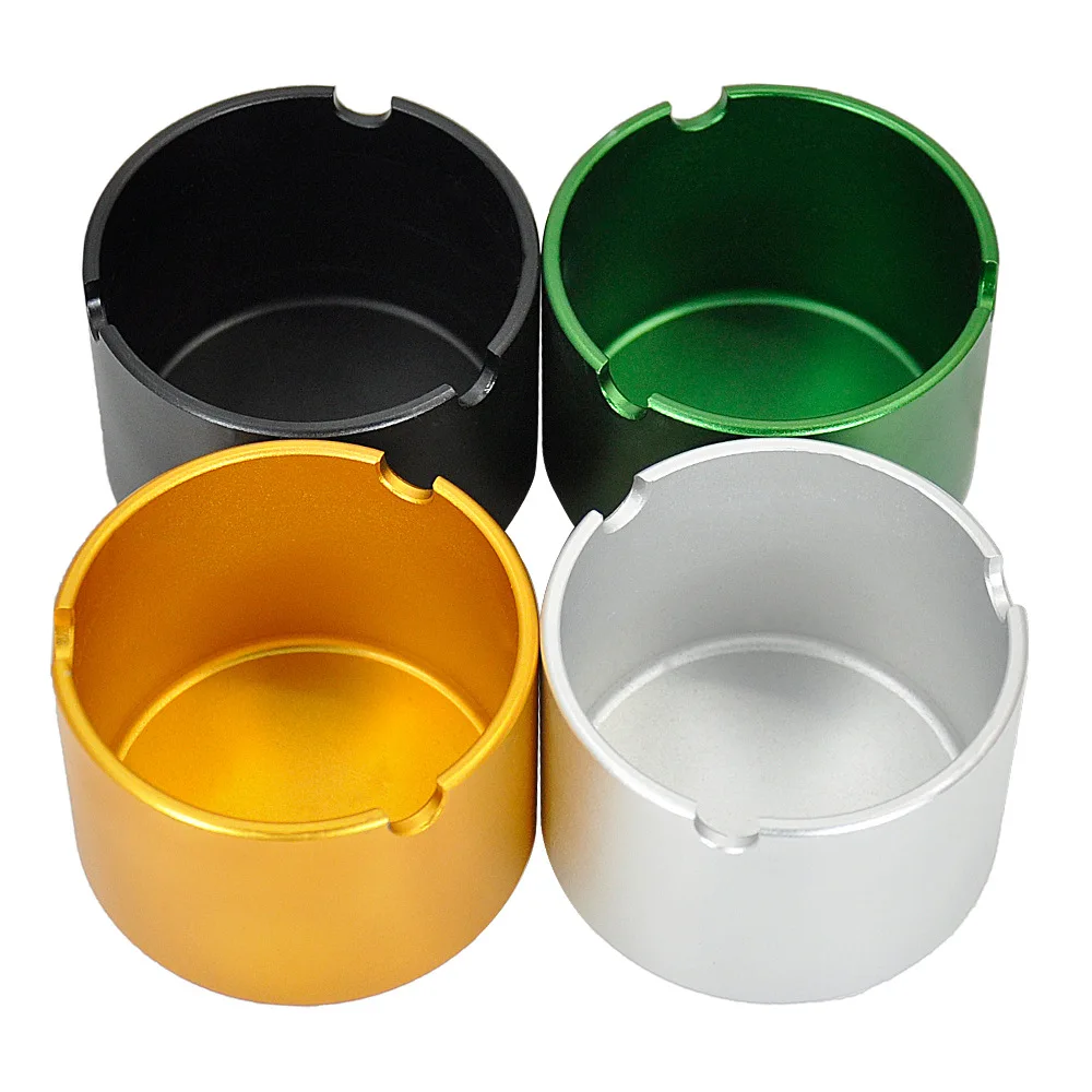 Оптовая продажа авиационная алюминиевая металлическая пепельница 63*45 мм прямой дизайн пепельница для табака аксессуары