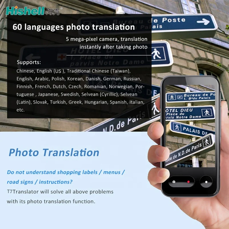  Support 138 Languages Wireless Portable Simultaneous Interpretation Language Translation Device Voice