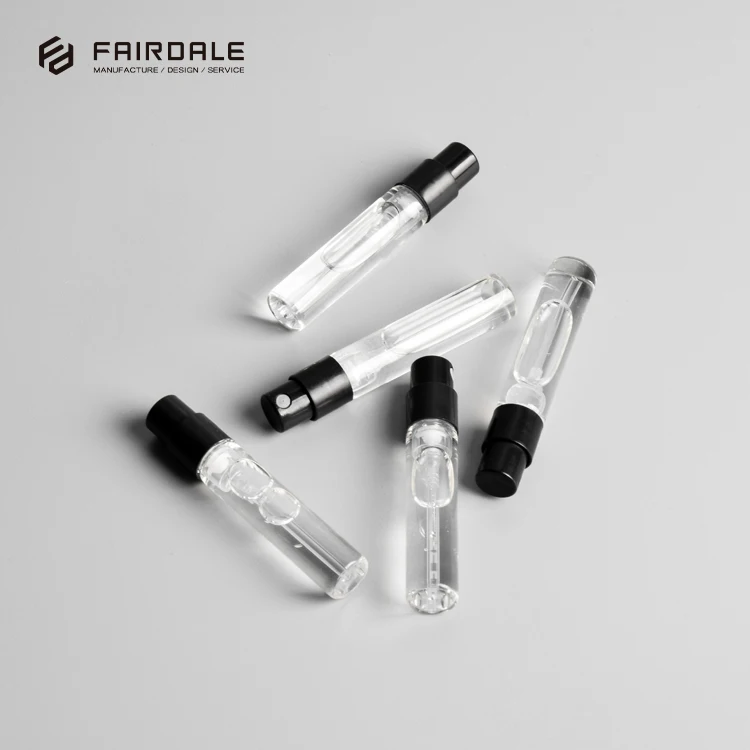 Free Sample Popular Clear Tube 2ml 3ml 5ml 10ml Glass Spray Empty Perfume Bottles Vial Glass Bottle 2ml 5ml Glass spray bottles