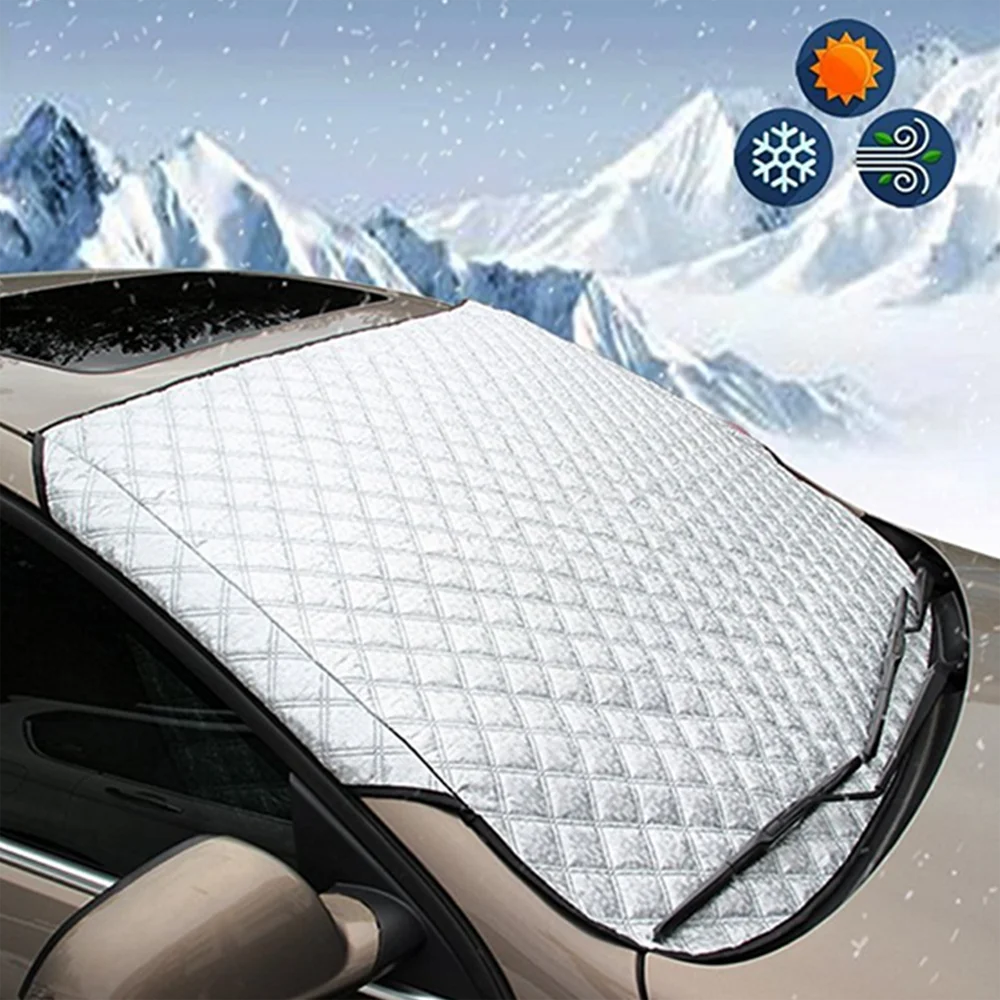 Winter Thicken Car Window Snow Cover Shield Sunshade Waterproof Car Cover